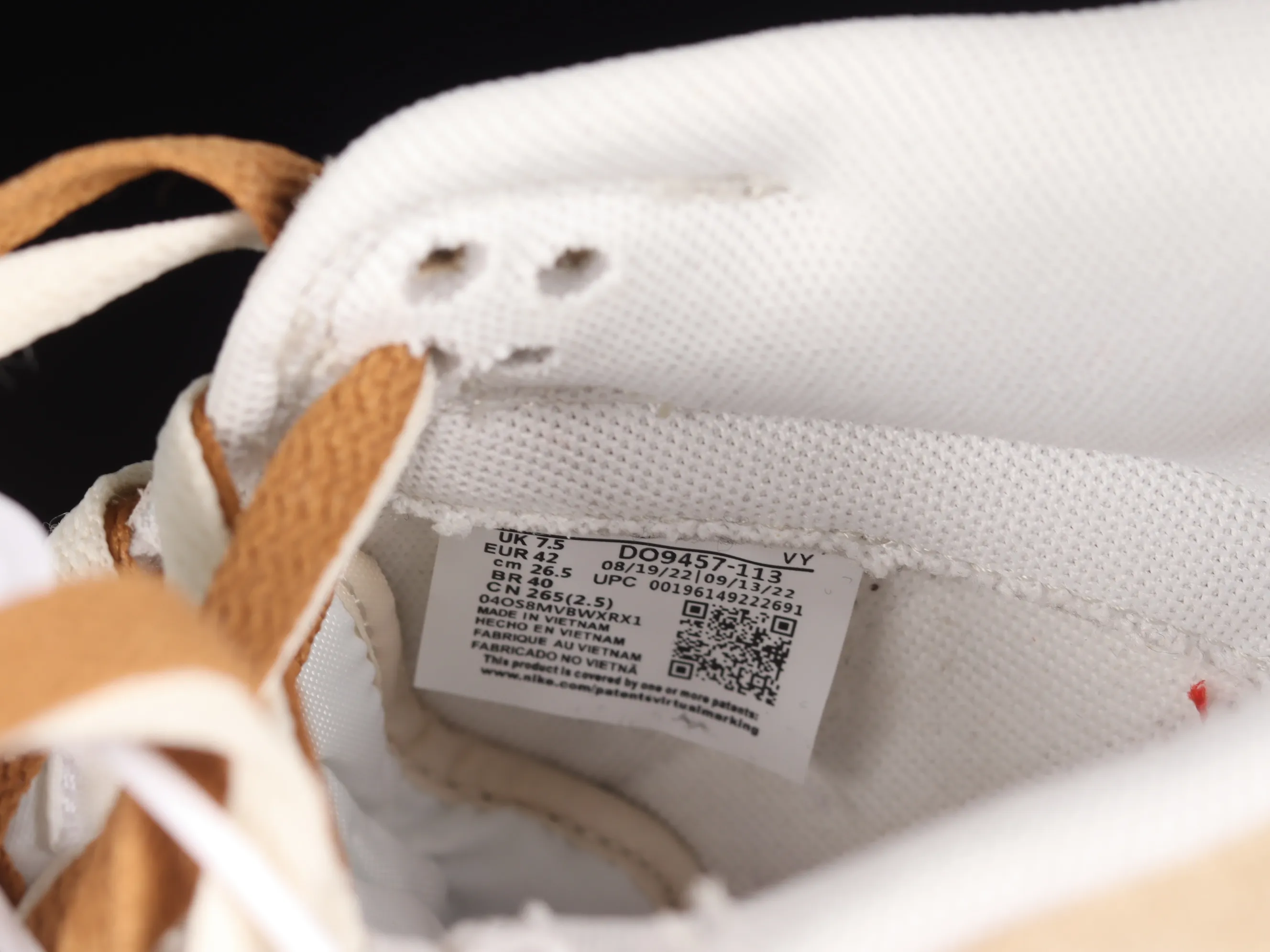 All categories Nk SB Dunk series Nk SB Dunk Low low-top sneakers Nk SB Dunk Low "85" white and brown double hook SB low-top sports and leisure sneakers DO9457-113